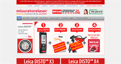 Desktop Screenshot of misuratorelaser.it